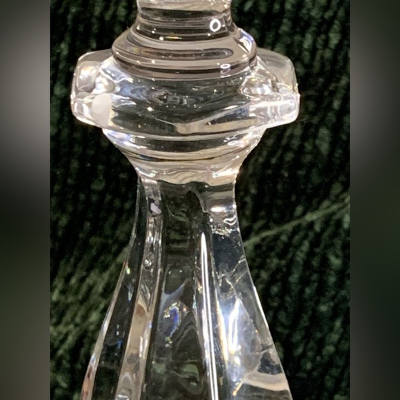 VTG 9" Heisey Imperial Old Williamsburg Clear Glass Candlestick - Picture 7 of 13